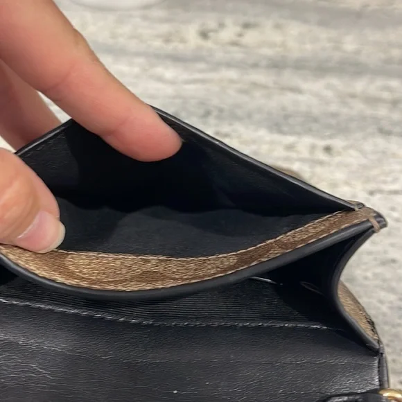 Coach Signature khaki and black Crossbody - Picture 5 of 6